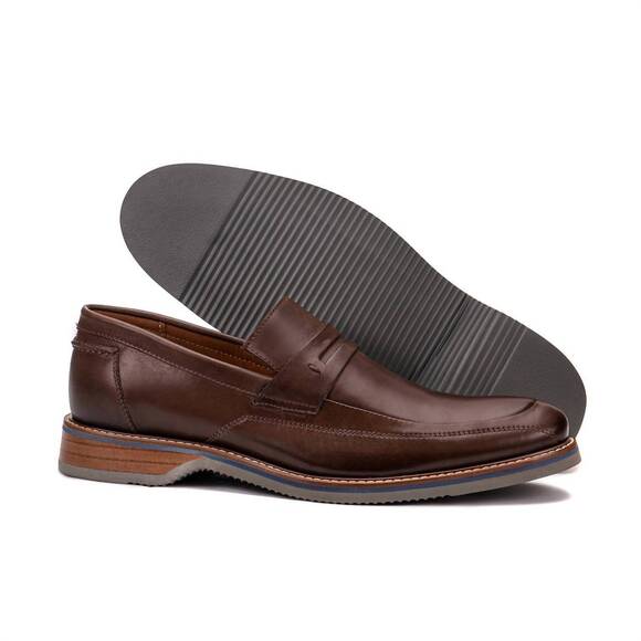 NEW POLISHED men\'s amalfi loafer in dark whiskey main image 5